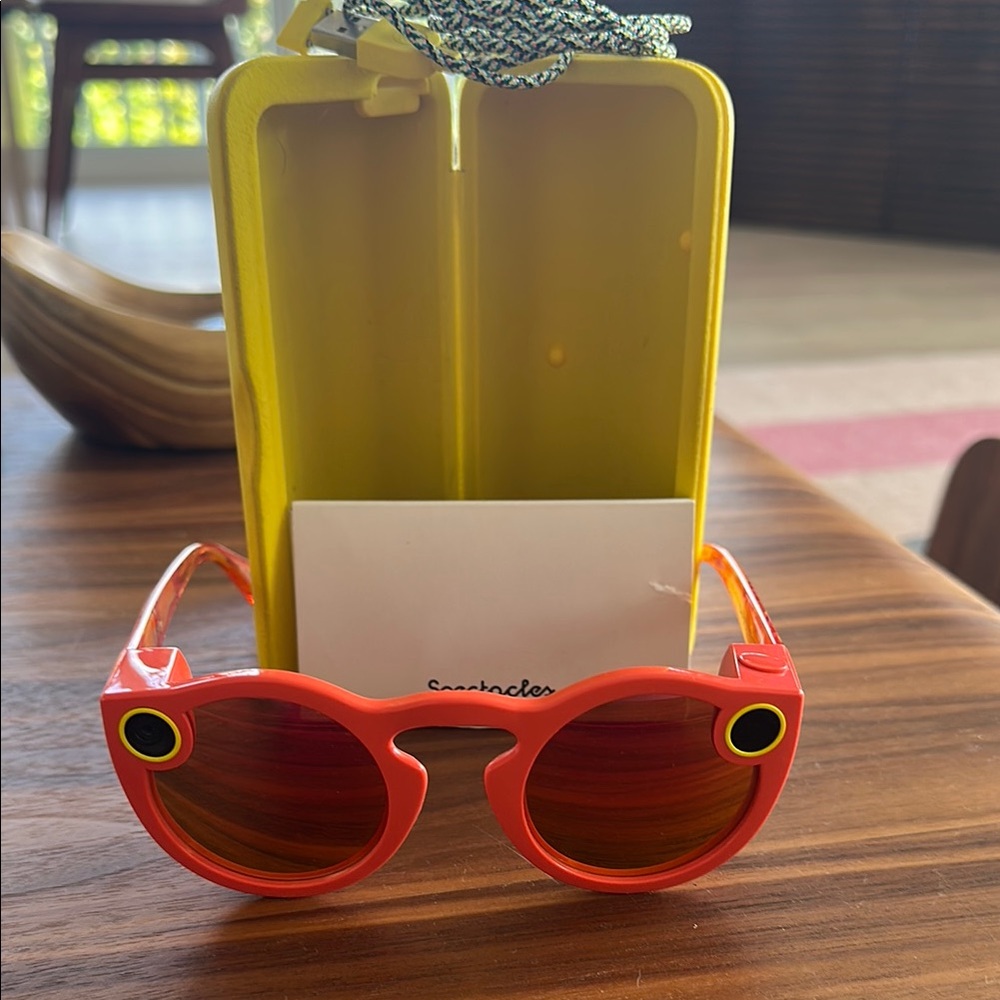 Orange and Yellow Spectacles Smart Glasses